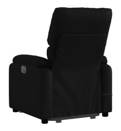 Fauteuil inclinable de massage électrique noir similicuir