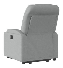 Fauteuil inclinable électrique gris clair tissu