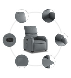 Fauteuil inclinable Gris Similicuir