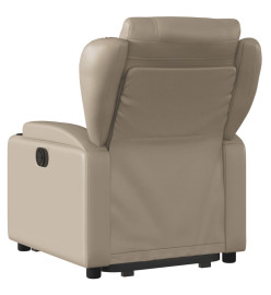 Fauteuil inclinable électrique cappuccino similicuir