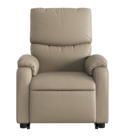 Fauteuil inclinable de massage électrique cappuccino similicuir