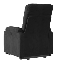 Fauteuil inclinable de massage noir tissu microfibre