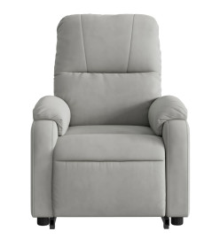 Fauteuil inclinable de massage électrique gris clair