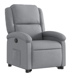 Fauteuil inclinable Gris clair Tissu