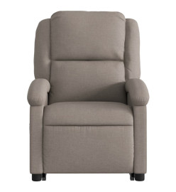 Fauteuil inclinable taupe tissu