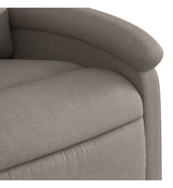 Fauteuil inclinable taupe tissu