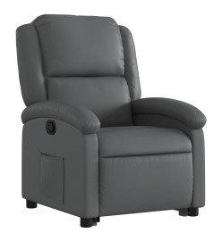 Fauteuil inclinable Gris Similicuir