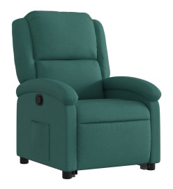 Fauteuil inclinable vert foncé tissu