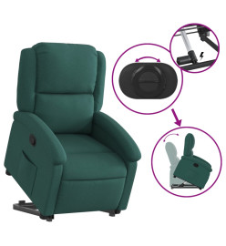 Fauteuil inclinable vert foncé tissu