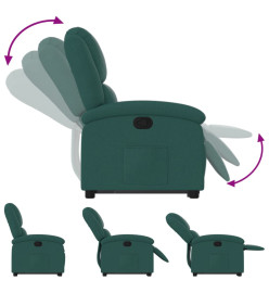 Fauteuil inclinable vert foncé tissu