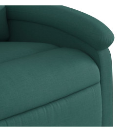 Fauteuil inclinable vert foncé tissu