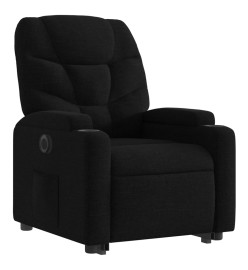 Fauteuil inclinable électrique noir tissu