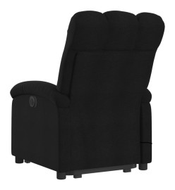 Fauteuil inclinable de massage électrique Noir Tissu