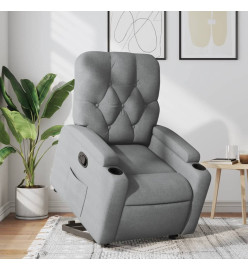 Fauteuil inclinable Gris clair Tissu