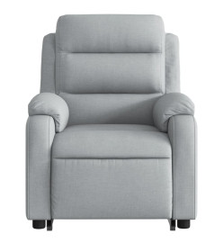 Fauteuil inclinable électrique gris clair tissu