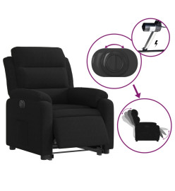 Fauteuil inclinable électrique noir velours