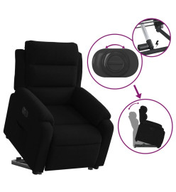 Fauteuil inclinable électrique noir velours