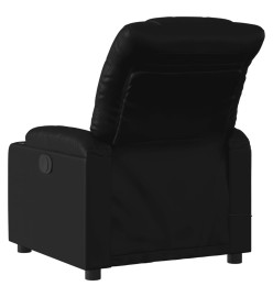 Fauteuil de massage inclinable Noir Similicuir