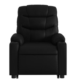 Fauteuil inclinable de massage Noir Similicuir