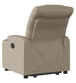 Fauteuil inclinable électrique cappuccino similicuir