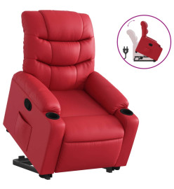 Fauteuil inclinable Rouge Similicuir