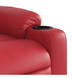 Fauteuil inclinable Rouge Similicuir