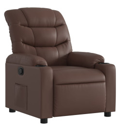 Fauteuil inclinable Marron Similicuir