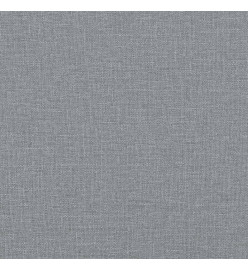 Canapé à 2 places Gris clair 140 cm Tissu