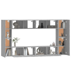 Ensemble de meubles TV 8 pcs Sonoma gris Bois d'ingénierie