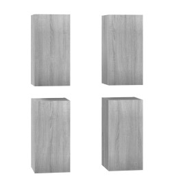 Meubles TV 4 pcs Sonoma gris 30,5x30x60 cm Bois d'ingénierie