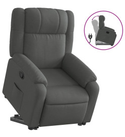 Fauteuil inclinable Gris foncé Tissu