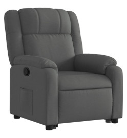 Fauteuil inclinable Gris foncé Tissu