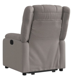 Fauteuil inclinable électrique taupe tissu