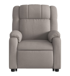 Fauteuil inclinable électrique taupe tissu