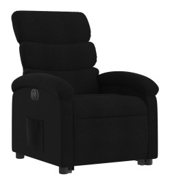 Fauteuil inclinable électrique noir tissu