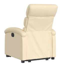 Fauteuil inclinable Crème Tissu