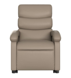 Fauteuil inclinable de massage électrique cappuccino similicuir