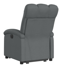 Fauteuil inclinable électrique gris foncé tissu