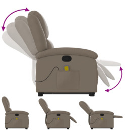 Fauteuil inclinable de massage Cappuccino Similicuir