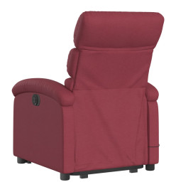 Fauteuil inclinable de massage Rouge bordeaux Tissu