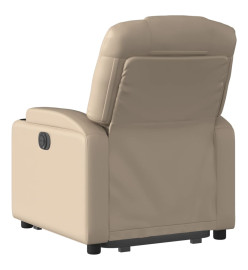 Fauteuil inclinable électrique cappuccino similicuir