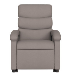 Fauteuil inclinable de massage Taupe Tissu