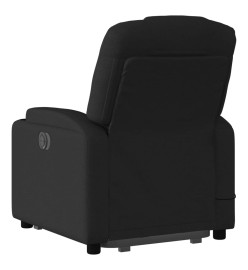 Fauteuil de massage inclinable Noir Tissu