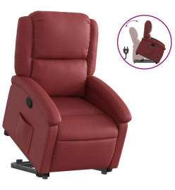 Fauteuil inclinable Rouge bordeaux Similicuir