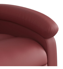 Fauteuil inclinable Rouge bordeaux Similicuir