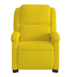 Fauteuil inclinable de massage électrique jaune velours