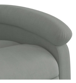 Fauteuil inclinable Gris clair Velours