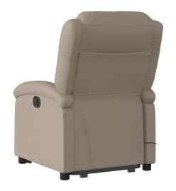 Fauteuil inclinable de massage électrique cappuccino similicuir