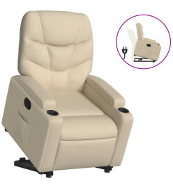 Fauteuil inclinable Crème Tissu