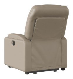 Fauteuil inclinable de massage électrique cappuccino similicuir